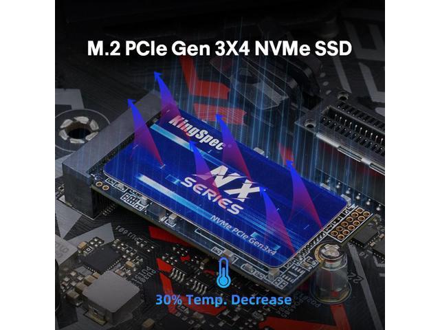 The KingSpec Solid State Drive NX Series 1 TB M.2 2242 PCIe 3.0 x 4 NVMe 1.3 SSD High-Performance for PC Laptop Desktop Ultrabook and Portable...