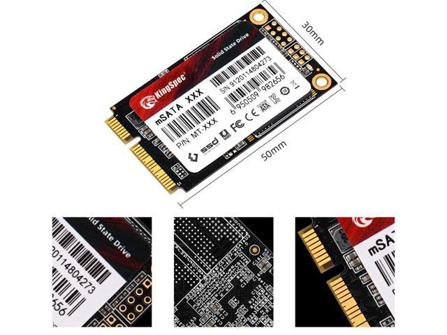 KingSpec mSATA SSD Internal Solid State Drive Data Storage SATA Hard Drives 3D NAND Flash PC Desktop Laptop Notebook Computer Upgrade 128GB