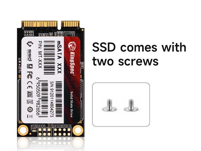 KingSpec mSATA SSD Internal Solid State Drive Data Storage SATA Hard Drives 3D NAND Flash PC Desktop Laptop Notebook Computer Upgrade 128GB