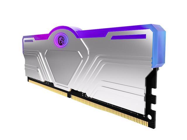 KingSpec DDR4 RAM RGB 16GB Memory Module 3600 MHz 288-Pin 1.35V UDIMM with Silver Heat Dissipation Vest for Computer Desktop PC Memories Module Gaming