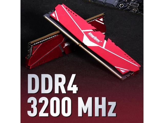 KingSpec DDR4 RAM 32GB (2 x 16GB) 288-Pin DDR4 SDRAM Memory Module 3200 MHz 288-Pin UDIMM with Heatsink for Computer Desktop PC Memories Module Gaming