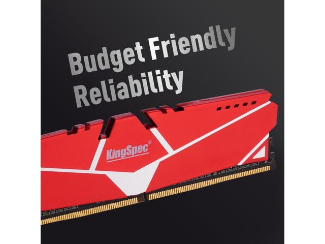 KingSpec DDR4 RAM 32GB (2 x 16GB) 288-Pin DDR4 SDRAM Memory Module 3200 MHz 288-Pin UDIMM with Heatsink for Computer Desktop PC Memories Module Gaming