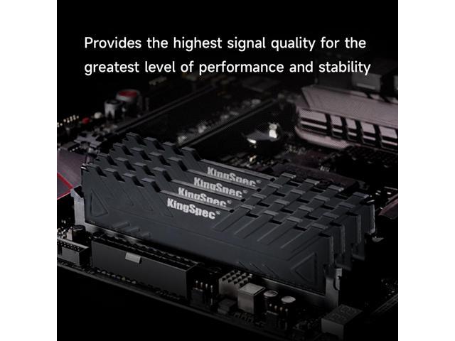 KingSpec DDR4 RAM 32GB (2 x 16GB) 288-Pin DDR4 SDRAM Memory Module 3200 MHz 288-Pin UDIMM with Heatsink for Computer Desktop PC Memories Module Gaming