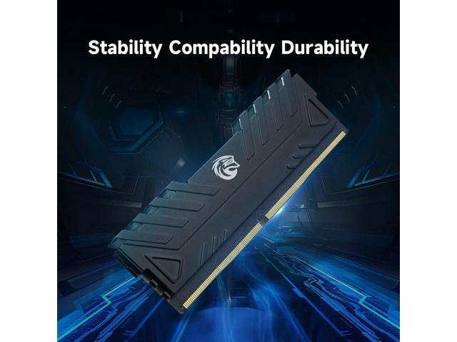 KingSpec DDR4 RAM 32GB (2 x 16GB) 288-Pin DDR4 SDRAM Memory Module 3200 MHz 288-Pin UDIMM with Heatsink for Computer Desktop PC Memories Module Gaming