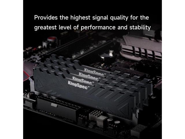 KingSpec Gaming DDR4 RAM 32GB (2 x 16GB) 3600MHz (PC4 28800) 288-Pin Desktop PC Memory with Heatsink
