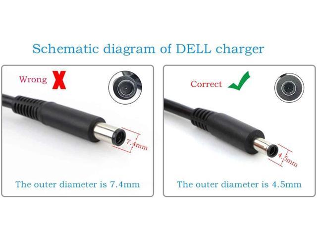 130W 90W Charger Replacement for Dell OptiPlex 7090 D13U002 Ultra Desktop Computer 19.5V 6.67A 4.62A Power Supply Adapter Cord