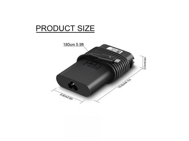45W 65W USB-C Charger Replacement for Dell Latitude 3520 P108F001 Laptop 20V 2.25A 3.25A Power Supply Adapter Cord
