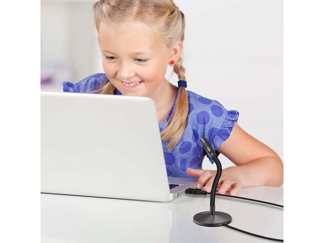 FIFINE Mini Gooseneck USB Microphone for Dictation and Recording,Desktop Microphone for Computer Laptop PC. Plug and Play Great for...