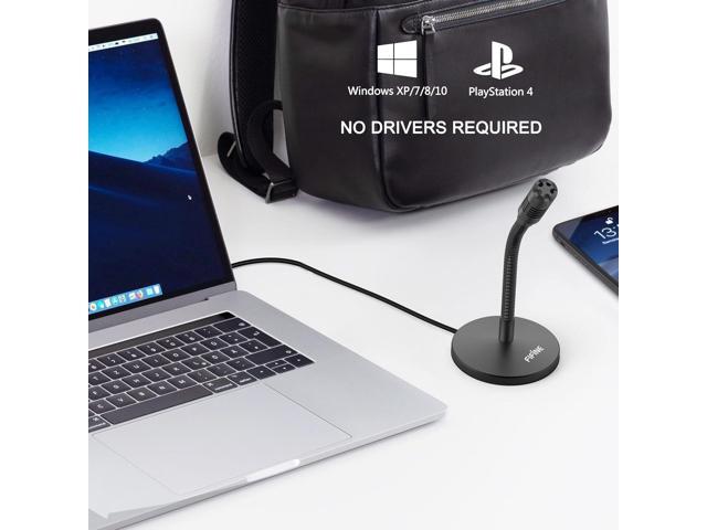 FIFINE Mini Gooseneck USB Microphone for Dictation and Recording,Desktop Microphone for Computer Laptop PC. Plug and Play Great for...