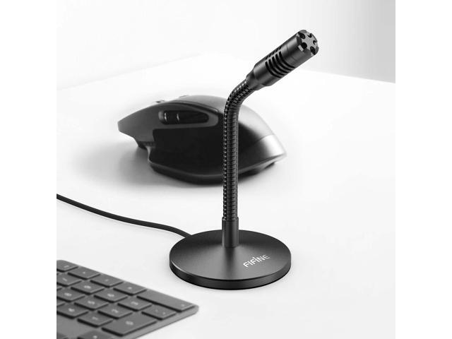 FIFINE Mini Gooseneck USB Microphone for Dictation and Recording,Desktop Microphone for Computer Laptop PC. Plug and Play Great for...