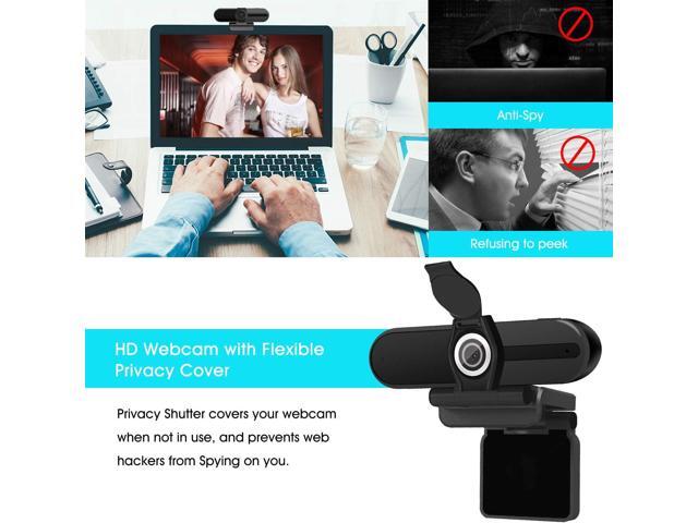 4K Webcam, Webcam 8MP HD Computer Camera with Microphone, Pro Streaming Web Camera with Privacy Shutter and Tripod, Desktop Laptop USB Webcams