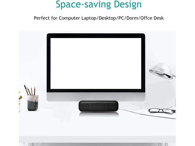 USB Computer Speaker,USB Powered Mini Soundbar Speaker,Laptop Stereo Speakers with Space Saving Design for Computer Laptop Desktop PC Dorm Offce...