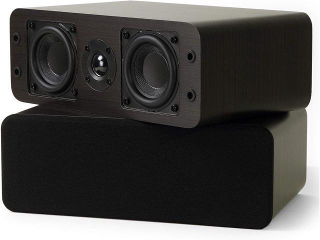 Micca OoO Passive Slim Bookshelf Speakers with 3-Inch Woofers and Silk Tweeter, Thin Design Under 4' Wide, for Desktop Stereo or Home Theater...