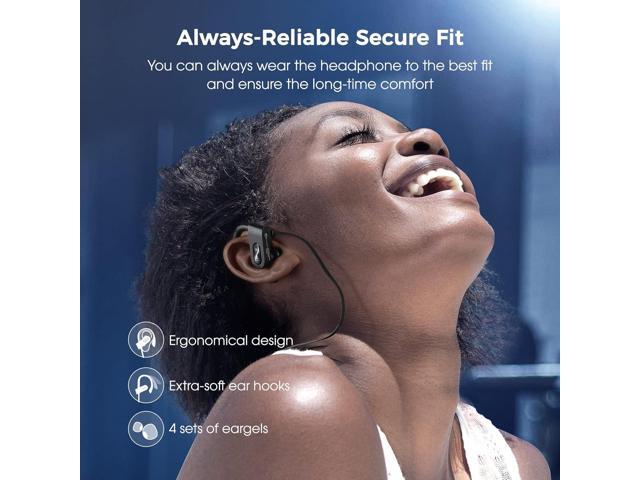Bluetooth Headphones, Deep Bass Wireless Running Headphones w/16 Hrs Playtime, Bluetooth Earbuds in-Ear w/Earhooks, IPX7 Waterproof Sports...