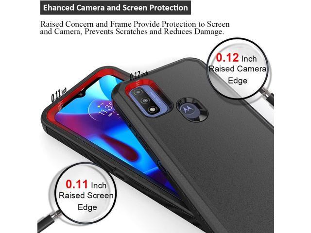 Compatible with Motorola G Pure/Moto G Power 2022 Case, Heavy Duty Rugged Shockproof Full Body Protection Kickstand Case with Belt Clip Holster for...