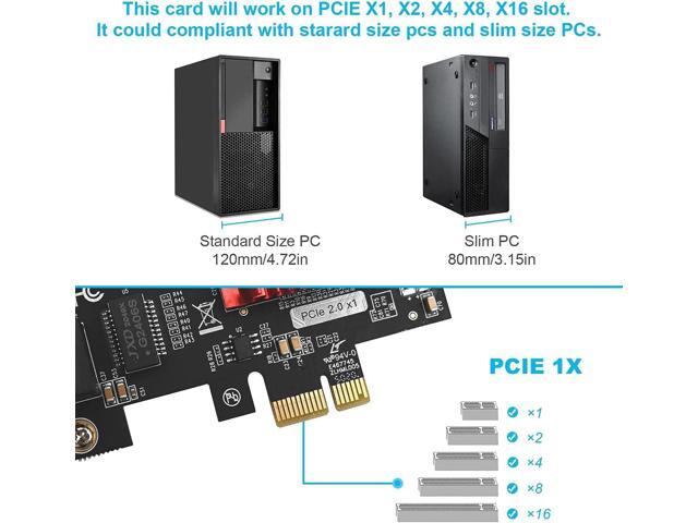 Dual-Port PCIe Gigabit Network Card 1000M PCI Express Ethernet Adapter with Intel 82575/82576 Two Ports LAN NIC Card for Support PXE for...