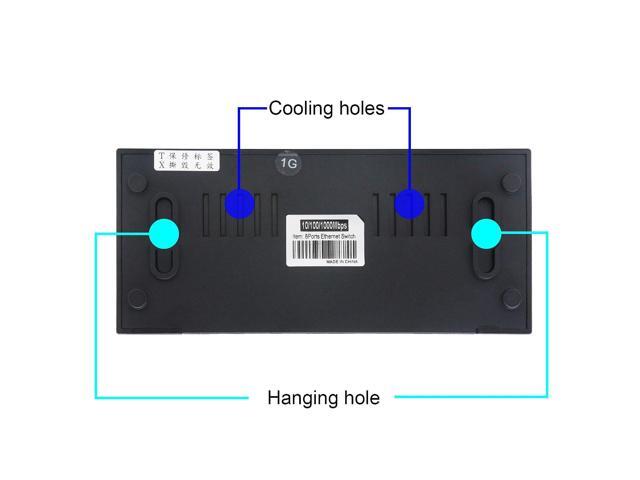 8 Port Gigabit SwitchUnmanaged 10/100/1000Mbps Network Hub Ethernet Splitter,Plug and Play,Quiet Fanless,for Office and Home Entertainment.