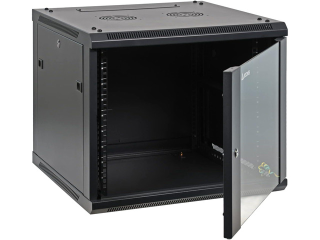 AEONS 9U Professional Wall Mount Network Server Cabinet Enclosure 19-Inch Server Network Rack Black