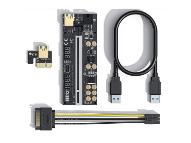 New PCI-E1X to 16X video card extension cable VER016 PCI-E1X to 16X video card adapter card