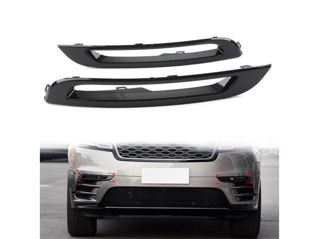 Paiying 2Pcs Gloss Black Bumper Fog Light Lamp Covers For Range Rover Velar 2018-2022