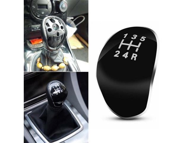 Paiying 5 Speed Gear Stick Shift Knob Cap Cover Insert Black For Ford Focus Fiesta