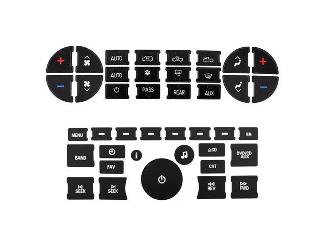 Paiying Button Repair Kit Ac Dash Switch Sticker For Chevrolet Silverado 2007-2013