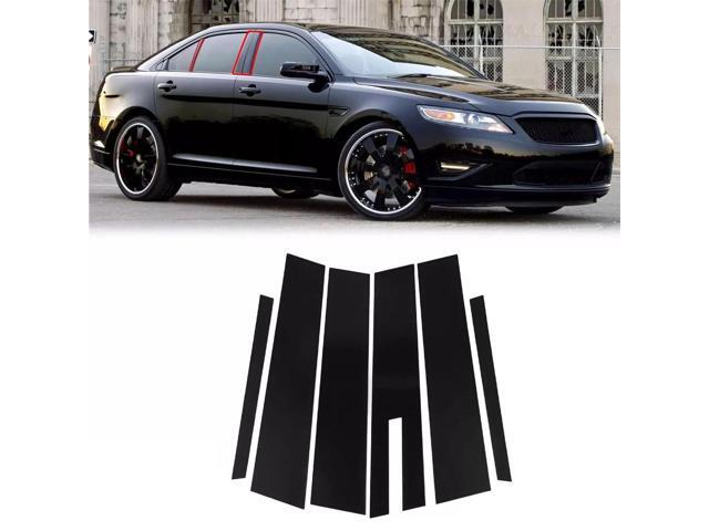 Paiying 6Pcs Glossy Black Window Door Pillar Posts Cover For Ford Taurus 10-19 W/Keypad