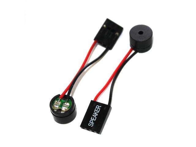 5 Pcs Speaker Cables Mini Plug Speaker For PC Interanal Computer Motherboard Speaker Mini Onboard Case Buzzer Board Beep Alarm Speaker Kit