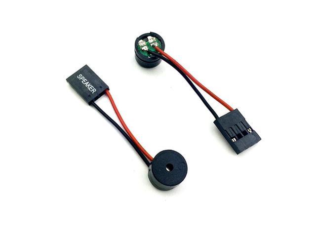 5 Pcs Speaker Cables Mini Plug Speaker For PC Interanal Computer Motherboard Speaker Mini Onboard Case Buzzer Board Beep Alarm Speaker Kit