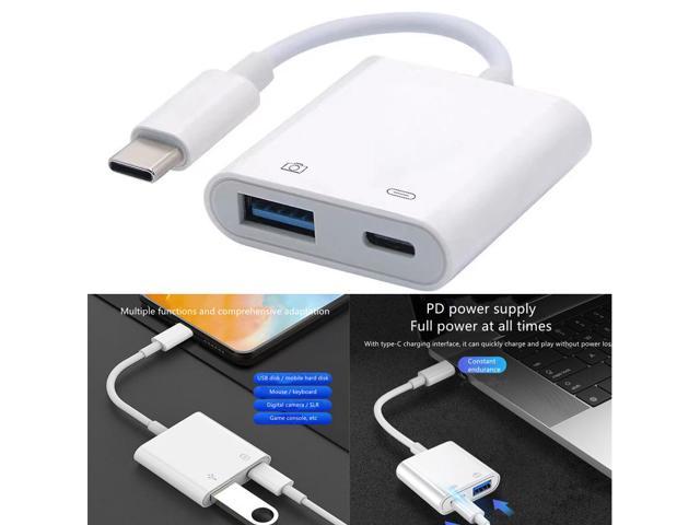 Type C Mobile Hub Adapter with USB C PD Charging USB2.0 Type C to USB 2.0 PD Charging OTG Adapter