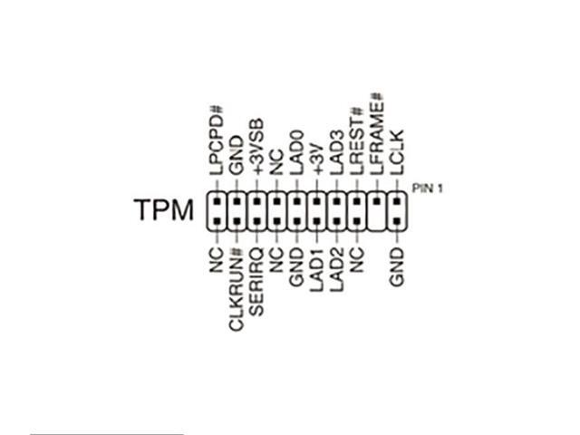 TPM 2.0 Module 20Pin Pro LPC Trusted Platform For ASUS TPM-L R2.0 AOM-TPM-9665V