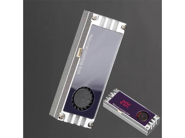 Solid State Disk Heatsink M.2 2280 NVME SSD Radiator Heat Thermal Pad OLED Digital Display Cooling Cooler