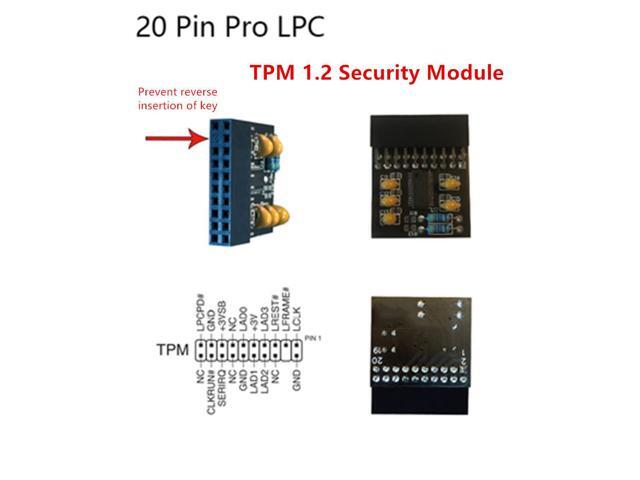 TPM 1.2 Security Trusted Module 20 Pin LPC For Supermicro AOM-TPM-9655V
