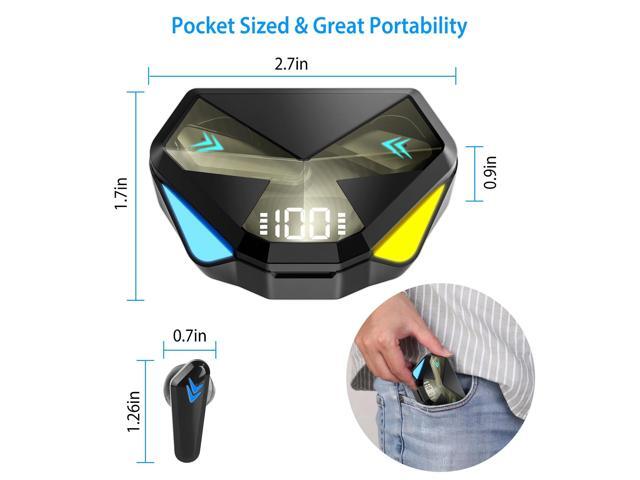 Glorine Wireless Earbuds TWS 5.0 Earbuds Headphone In Ear Earphone Headset With Charging Case Waterproof Low Latency Game Mode Quick Charging Case...