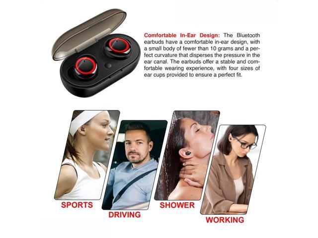 Glorine Wireless Ear Buds Mini Bluetooth Earbud Headphones Wire Less 32 Hours Playtime Wireless Earbuds Bluetooth Headphones Premium Fidelity Sound...