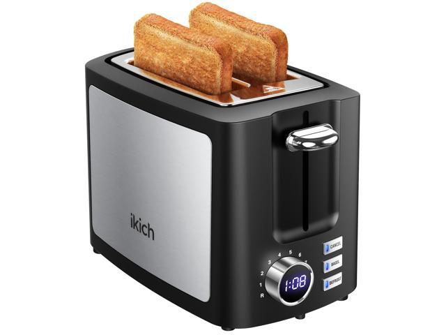 Photos - Toaster IKICH , 2 Slice Extra Wide Slot  with 9 Bread Shade Settings