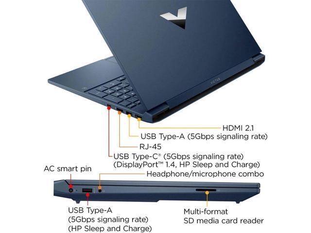 HP Victus Gaming Laptop,15.6 FHD(1920 x 1080),Intel Core i5-12450H,NVIDIA GeForce RTX 3050 GDR6 Graphics,16 GB RAM,1 TB SSD,Windows 11 Pro,Blue