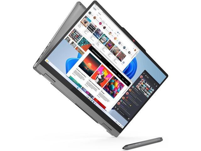 Lenovo IdeaPad 5 2-in-1 laptop,16' WUXGA (1920 x 1200) Touch,AMD Ryzen 7 8845HS,Lenovo Digital Pen,16 GB RAM,1 TB SSD,Windows 11 Home,Grey