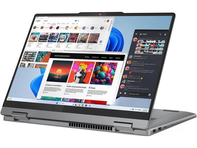 Lenovo IdeaPad 5 2-in-1 laptop,16' WUXGA (1920 x 1200) Touch,AMD Ryzen 7 8845HS,Lenovo Digital Pen,16 GB RAM,1 TB SSD,Windows 11 Home,Grey