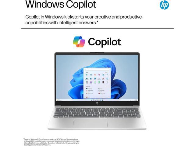 HP 15.6 HD Touch Laptop - Intel Core i3-1215U - Intel UHD Graphics - 32GB RAM,1 TB SSD - Win 11 Pro - Silver