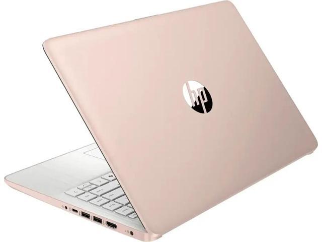 HP 14 HD Laptop - Intel N150 Processor - 8GB RAM,256GB SSD - Win 11 Pro - Pale Rose Gold