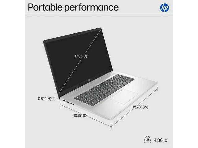 HP 17.3' HD+ Touch Business Laptop - Intel Core Ultra 7 255U((Better than intel i7) - Backlit KB - 64 GB RAM,4 TB PCIe SSD - Win 11 Pro