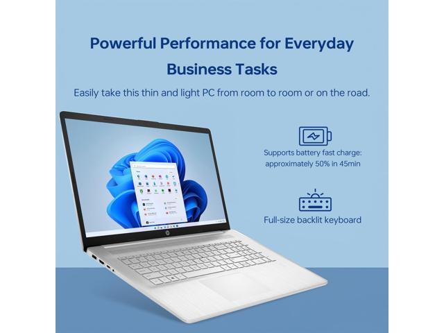 HP 17.3' HD+ Touch Business Laptop,Intel Core i5-1335U Processor,Intel Iris Xe Graphics,Backlit KB,64 GB RAM,2 TB PCIe SSD,Win 11 Pro