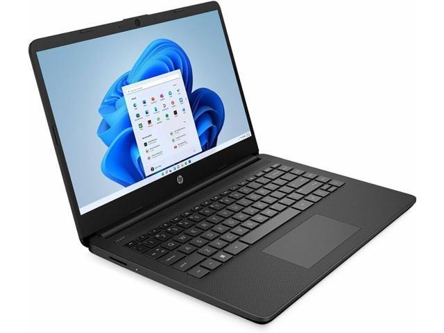 HP 14-dq3210nr 14' HD Touchscreen Laptop,Intel Celeron N4500,4GB RAM,64GB eMMC,Win 11 Pro,Black