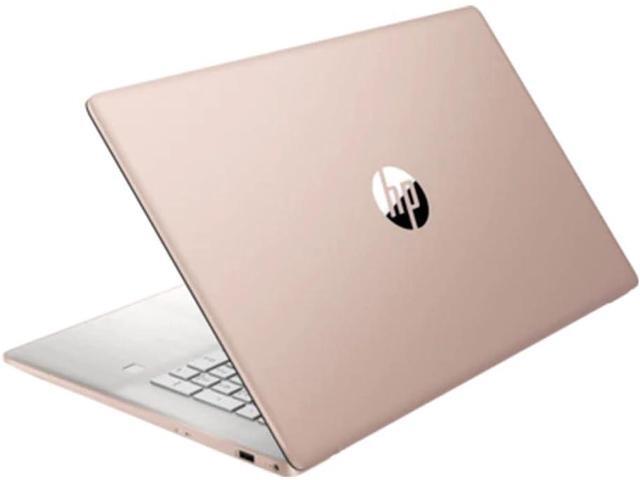 HP 17-cn0514nr 17.3' HD+ Laptop,Intel Celeron N4500,Intel UHD Graphics,8GB RAM,256 GB SSD,Win 11 Pro,Pale Rose Gold