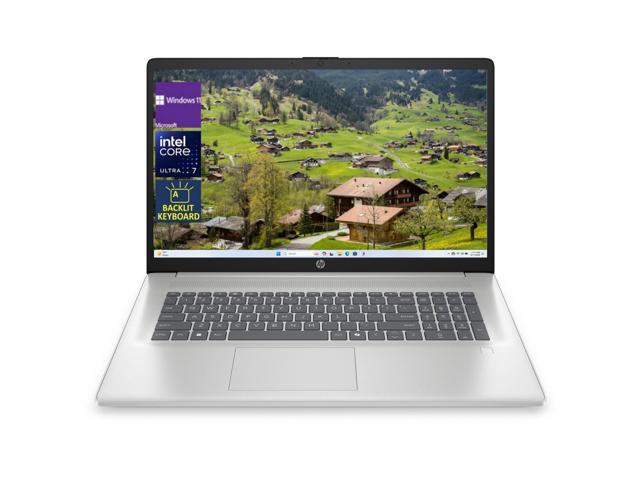 HP 17-cn5037nr 17.3 FHD AI Copilot Laptop,Intel Core Ultra 7 255U Processor,Backlit KB,32GB RAM,2TB SSD,Win 11 Home