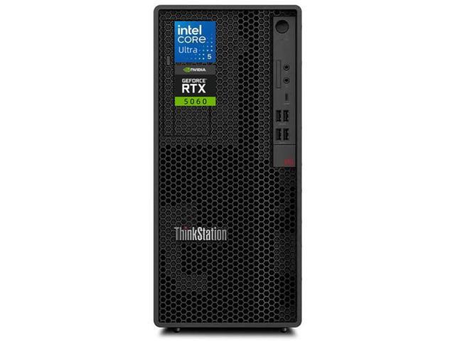 Lenovo ThinkStation P2 Gen 2 Tower AI-Processing Workstation -Intel Core Ultra 5 225 -NVIDIA GeForce RTX 5060 -32 GB DDR5 RAM(4 x 8GB),2 TB SSD(2 x.
