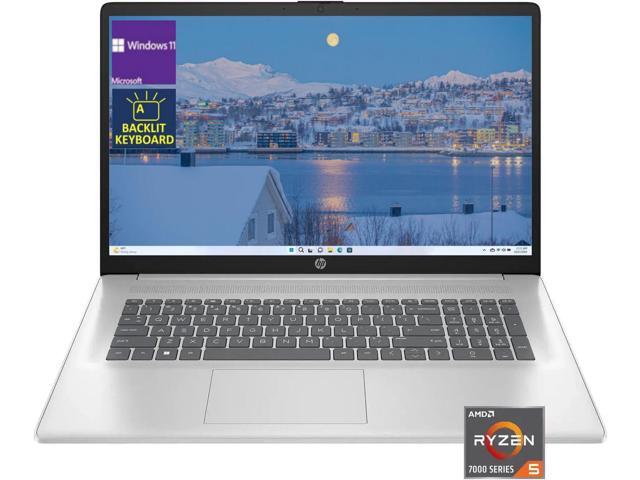 HP 17.3' FHD Business Laptop,AMD Ryzen 5 7430U Processor,Backlit Keyboard,32GB RAM,1 TB SSD,Win 11 Pro