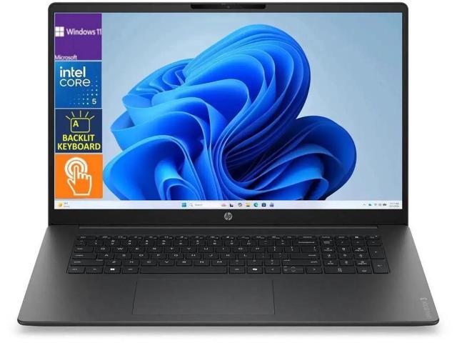 HP OmniBook 3 17t-dk000 Laptop,17.3' FHD Touch Display,Intel Core 5 120U processor,Backlit Keyboard,32GB DDR5 RAM,2 TB SSD,Win 11 Pro