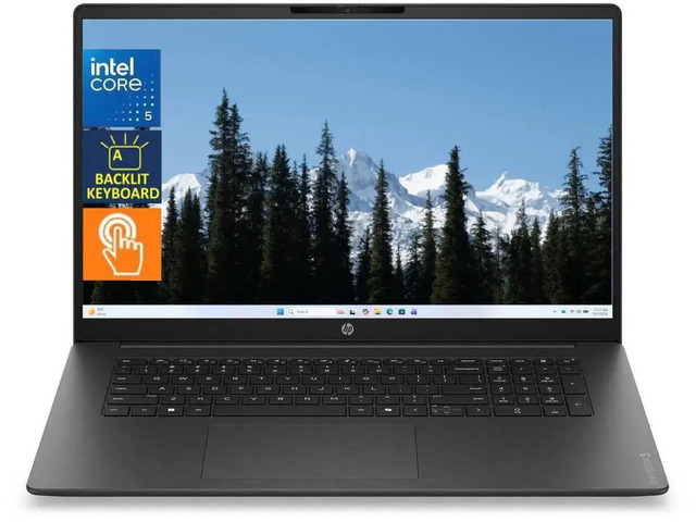 HP OmniBook 3 17t-dk000 Business Laptop -17.3' FHD Touchscreen -Intel Core 5 120U processor -32GB DDR5 RAM,512 GB SSD -Win 11 Pro